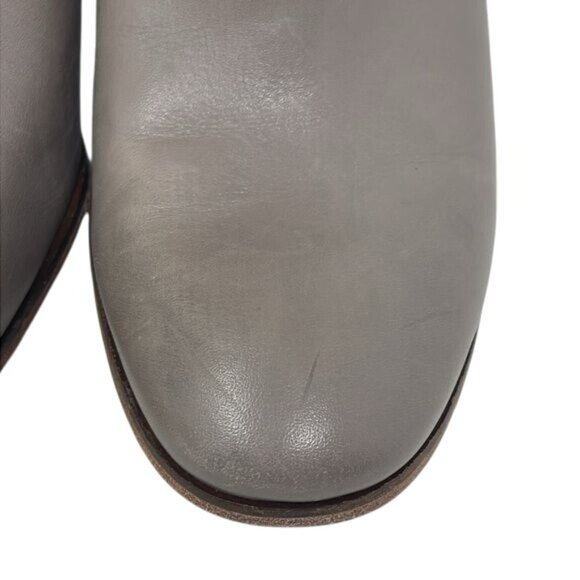 Cole Haan Gray Leather Hayden Bootie Ankle Gold Heel Size US 8.5B, 3” heel - Picture 4 of 11
